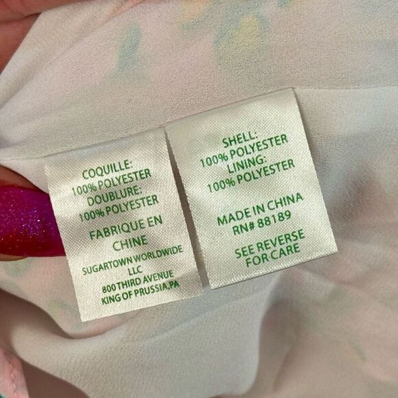 NWOT Lilly Pulitzer Summer Fruit Alysa Wrap Mini Dress Size 14 - Picture 5 of 9